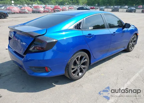 2019 Honda Civic Sport из США, поврежденный, VIN 2HGFC2F80KH594082
